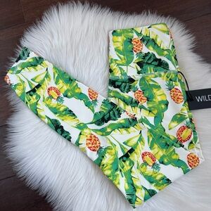 NWT Wildfox Palms & Pinas Print Leggings XS